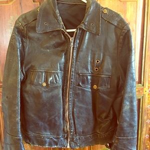 Vintage New York City Leather Motorcycle Jacket